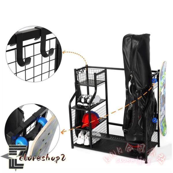 収納ラック ゴルフボールバッグ ガジェットオーガナイザー ディスプレイスタンド KNK ゴルフ用品アクセサリー まとめて整理 ガレージ収納 見せる収納にも対応_3
