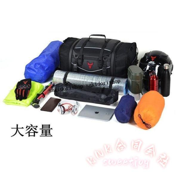 バイク用シートバッグ 大容量 ツーリング収納 KNK リアシートバック カウルバッグ トランクバッグ 小物入れ 取付簡単 耐久 防水風 便利 おしゃれ プレゼントにも_10