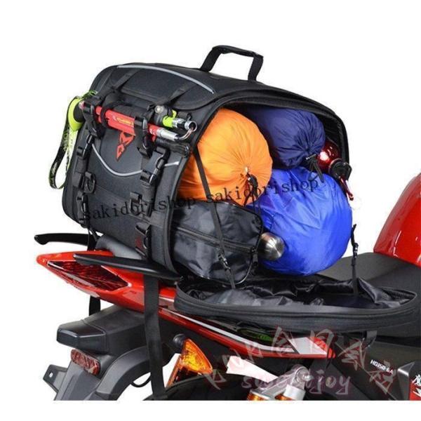 バイク用シートバッグ 大容量 ツーリング収納 KNK リアシートバック カウルバッグ トランクバッグ 小物入れ 取付簡単 耐久 防水風 便利 おしゃれ プレゼントにも_6