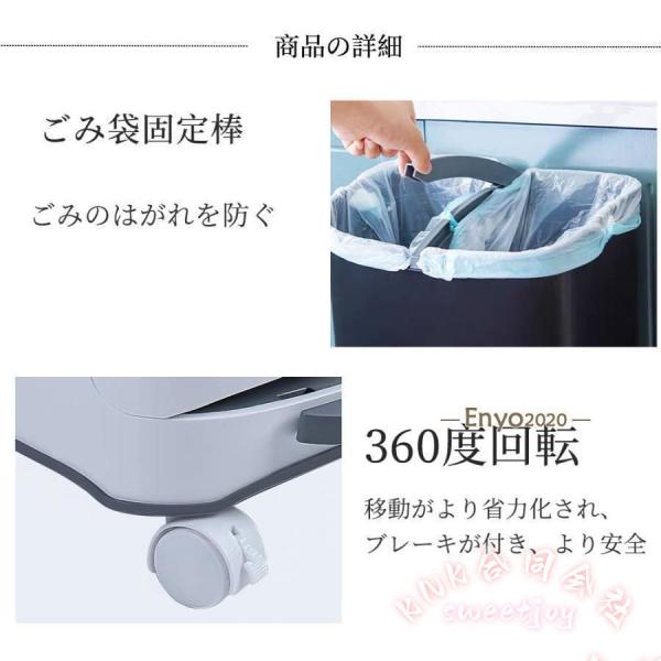 ゴミ箱45L袋対応おしゃれフロントオープン分別積み重ねキッチンスリムシンプル大容量 KNK(株） 多機能ダストボックスキッチン整理便利生活サポート_10