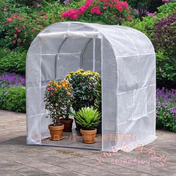 ビニールハウス 温室 大型ウォークイン 屋外パティオ KNK（株） 2-6m 家庭用 植物保温 野菜花果物用 ポータブルホットハウス 防雨防寒 ガーデニング