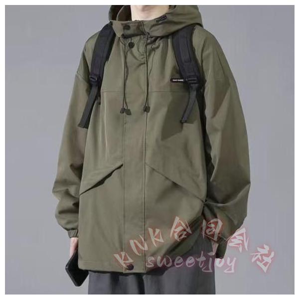 マウンテンパーカー メンズ 撥水 ブルゾン アウトドア KNK（株） ジャケット アウター 防風 防寒 ウインドブレーカー 秋服 秋物 実用性高い 防風性抜群