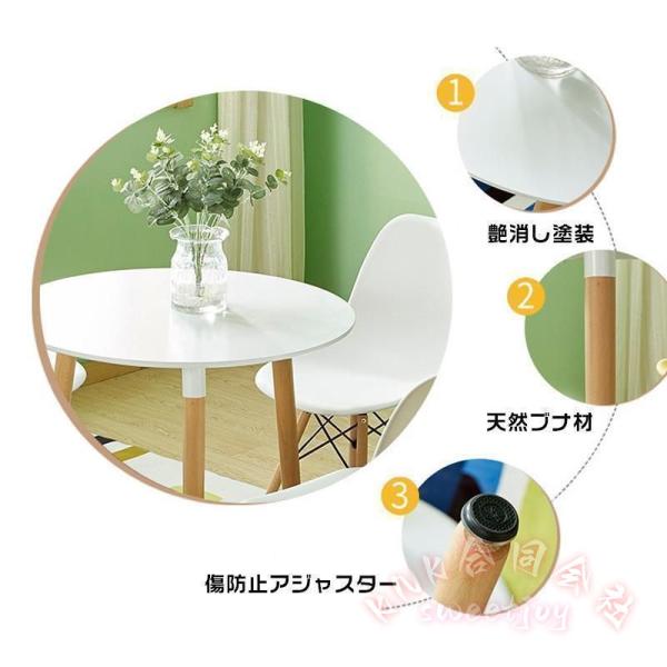 ダイニングテーブル丸マーブルカフ形直径60cm3本脚一人暮らし KNK(株） おしゃれテーブルリビングシンプルモダンテーブル_3