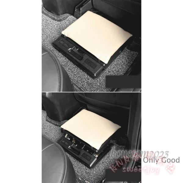 汎用フットレスト 車用 角度調節 折り畳み KNK（株） PVCレザー ブラック カー用品 足置き台 デスク兼用 長距離ドライブ 快適 サポート コンパクト