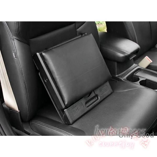 汎用フットレスト 車用 角度調節 折り畳み KNK（株） PVCレザー ブラック カー用品 足置き台 デスク兼用 長距離ドライブ 快適 サポート コンパクト