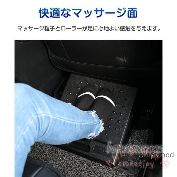 汎用フットレスト 車用 角度調節 折り畳み KNK（株） PVCレザー ブラック カー用品 足置き台 デスク兼用 長距離ドライブ 快適 サポート コンパクト