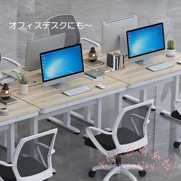 オフィスデスク 昇降式 幅100cm KNK（株） 引き出し付きデスク スタンディングデスク パソコンデスク 昇降テーブル 回転レバー 無段階 高さ調節 学習机 在宅_14