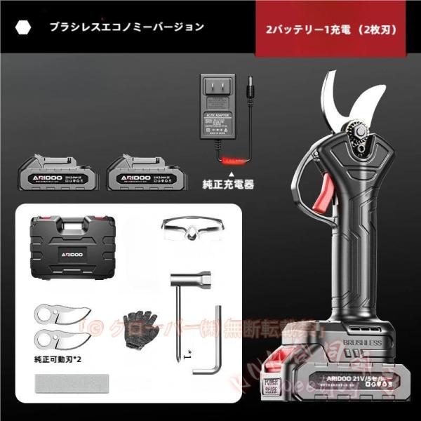 電動剪定ばさみ 充電式 ブラシレスモーター 小型軽量 KNK(株) 開き口50mm 開き角度調整 庭/園芸/果樹用 枝切りラクラク 女性にも 2025新品