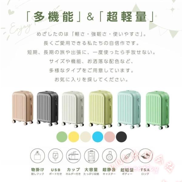 スーツケース フレームタイプ 軽量 おしゃれ ダイヤル式 ダブルキャスター KNK(株） 多収納ポケット ビジネス 修学旅行 海外旅行 トランク 使いやすい_6