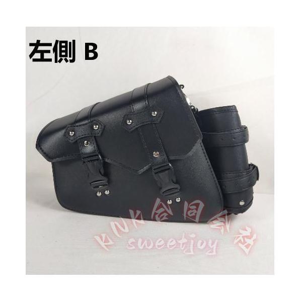 バイク サイドバッグ 左側 防水 大容量 汎用 KNK(株) バイクサイドバック 自転車 工具入れ 小物入れ ウォーターボトルバッグ付き ツーリング 便利