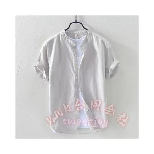 メンズ シャツ 立ち襟 カジュアルシャツ 長袖 半袖 KNK(株) メンズワイシャツ ビジネスシャツ オックスフォード トップス 通勤 おしゃれ きれいめ