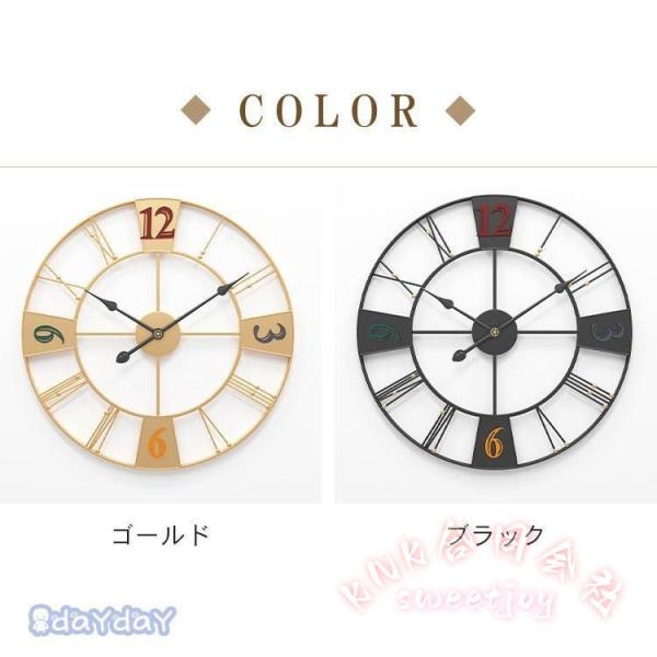 掛け時計北欧 装飾おしゃれウォールクロックアンティークローマ数字文字盤シンプル壁掛け大きいモダンアナログ直径50cm KNK(株） 優雅空間 北欧人気掛け時計_18