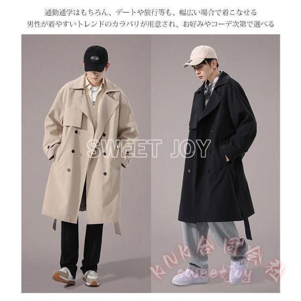 ジャケット ロング メンズ スプリングコート フード付き 春秋に最適 KNK(株） アウターとしておしゃれで使いやすいデザイン_3