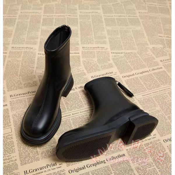ブーツ レディース 本革 ショートブーツ ミドルブーツ 紐なし KNK(株） 柔らかい 疲れない 厚底 軽量 幅広 つま先広い 裏起毛 防寒_12