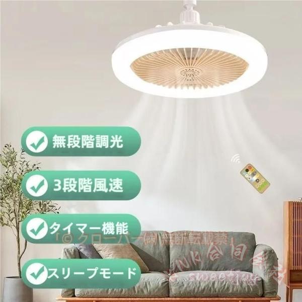シーリングファン ライト付き ロープロファイル 密閉型 KNK(株) 3段階風量 LED 調光調色 省エネ リモコン操作 寝室 オフィス 天井照明
