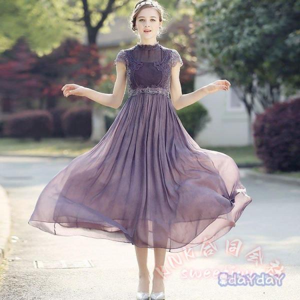 ワンピース 結婚式 ドレス シースルー パーティードレス KNK(株） 二次会 入園式 卒業式 入学式 発表会 上品 セレブ風 OL_3