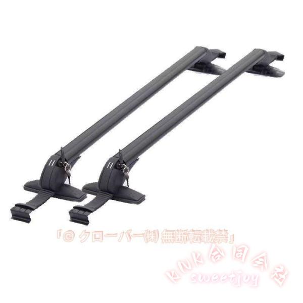 ルーフキャリア ベースキャリア 汎用 2本セット KNK(株) 車用 カーキャリア カー用品 車上 アウトドア ドア枠取り付けタイプ ルーフラック 荷物積載に便利