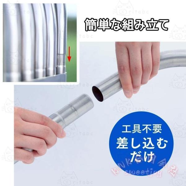布団干し 5枚用 扇形 ふとんほし 折りたたみ KNK(株) 室内 屋外 兼用 ステンレス製 ベランダ 物干し竿 洗濯物干し 家庭用 商業用 収納便利_7