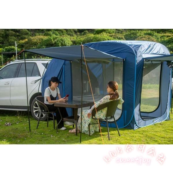 キャンプテント防災対策ハッチバックテント車中泊インナーテント車連結テントKNKポップアップテント人気トランクテントポップアップリアゲート収納簡単