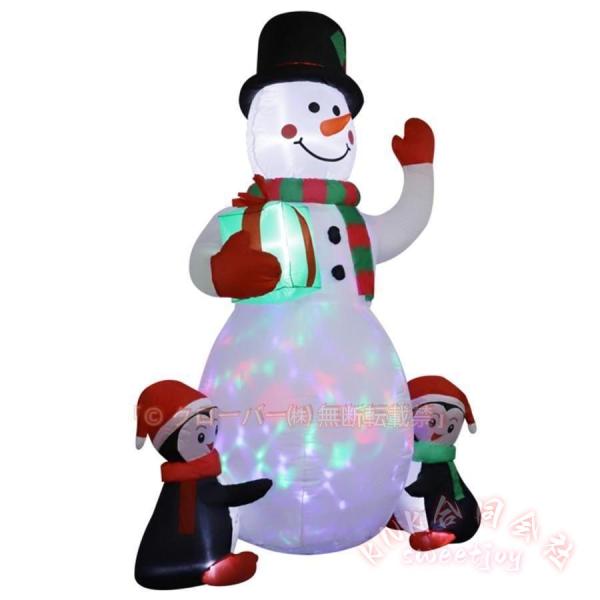 クリスマス 自動風船 180cm オーナメント 置物 風船 デコレーション KNK(株) クリスマス装飾 誕生日 飾り付け 室内 室外 屋外 雪だるま飾り お祭り飾り