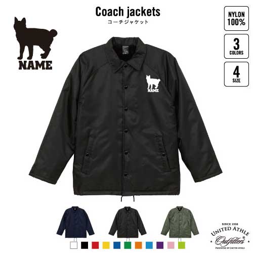 ジャパニーズボブテイル  名入れボア裏地付きコーチジャケット 左胸ワンポイントミリタリー アメカジ ブラック ネイビー カーキ ストリート ブルゾン アウター 猫　ネコ　ねこ　キャット　ペット