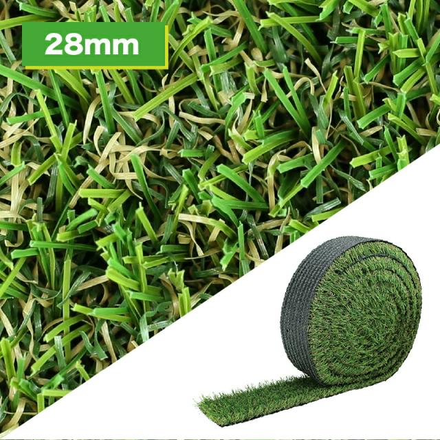 メモリーターフ MTS28 メモリーターフスリット 芝丈 28mm 長さ約5m 1ロール 芝生 人工芝 ガーデニング ベランダ (M)