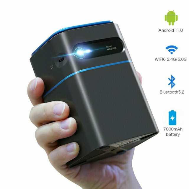 送料無料 店舗 プロジェクター 小型 Android11.0搭載 モバイルプロジェクター プロジェクター