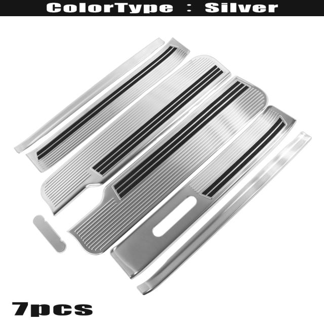 日産 セレナ C27 e-POWER車用 シルバー ステンレス スカッフ プレート キッキング ボード サイド ステップ ガード