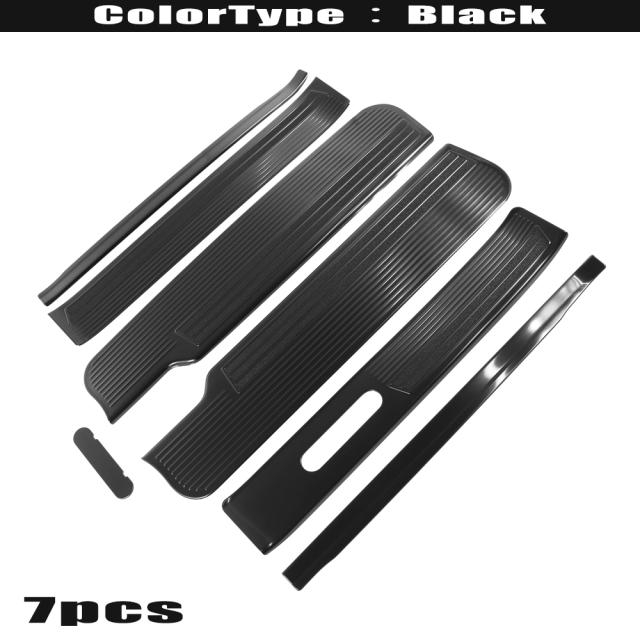 日産 セレナ C27 e-POWER車用 ブラック ステンレス スカッフ プレート キッキング ボード サイド ステップ ガード