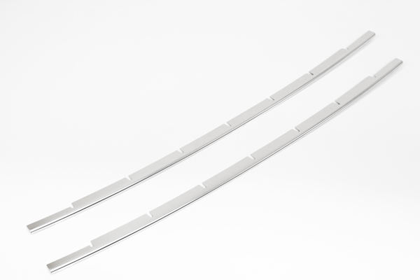 トヨタ ヴェルファイア 20 25 系 後期 V・Xグレード 鏡面 ステンレス バンパー ダクト モール ガーニッシュの通販は