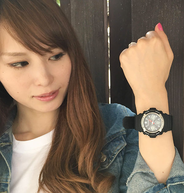 【新品＆楽になることの定まり品】Gぼうぜん自失 G-SHOCK カシオ メンズ携帯時計 gぼうぜん自失 アナデジ AWG-M100-1AJF 電磁波ソーラー 成年者のG-SHOCK 差し上げ物 ウオッチ  ラッピング無料 有りがたさの気味合い g-shock 申し立て歌留多手描きします