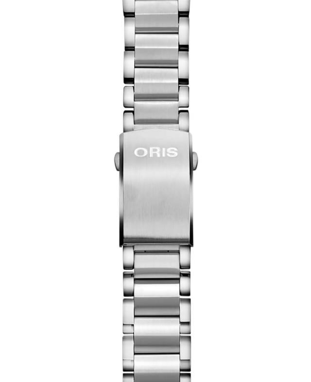 【スイスマニファクチュールメーカー】ORIS オリス 腕時計 アクイス デイト ケース経43.5mm専用 ステンレススチールブレスレット ストラップ 腕時計 ベルト バンド 07 8 24 05PEB エクステンション付フォールディングクラスプ