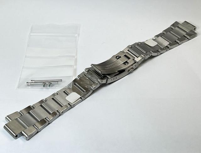 【スイスマニファクチュールメーカー】ORIS オリス 腕時計 アクイス デイト ケース経43.5mm専用 ステンレススチールブレスレット ストラップ 腕時計 ベルト バンド 07 8 24 05PEB エクステンション付フォールディングクラスプ_2