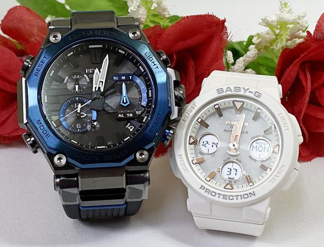【ラッピングはお任せください】ペアウオッチ gショック恋人たちのGショック ペアウォッチgショック G-SHOCK BABY-G 人気  婚約　夫婦 高級　クリスマス プレゼント おすすめ ペア腕時計 カシオ 2本セット gショック 電波ソーラー MTG-B2000B-1A2JF BGA-2500-7AJF