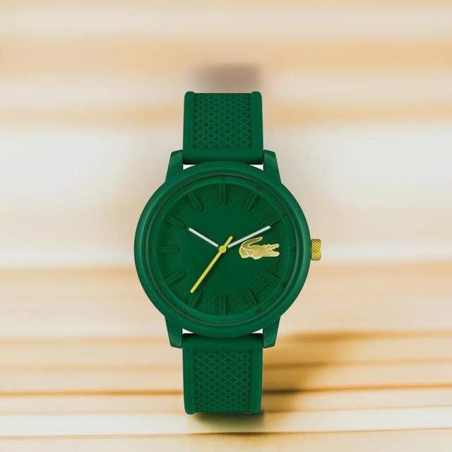 【正規2年保証】LACOSTE ラコステ メンズ腕時計 LACOSTE.12.12 HERO  2011316 クオーツ グリーンダイヤル シリコンラバー  ラッピング無料 手書きのメッセージ WEB保証書登録で保証期間が1年延長