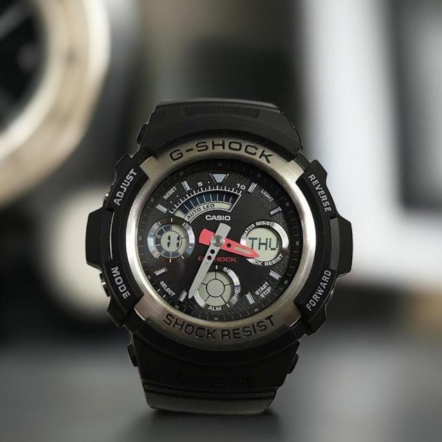 【新品＆安心の正規品】国内正規品 新品 Gショック G-SHOCK カシオ メンズウオッチ gショック AW-590-1AJF ユニセックス 超売れ筋モデル デジアナ プレゼント 腕時計