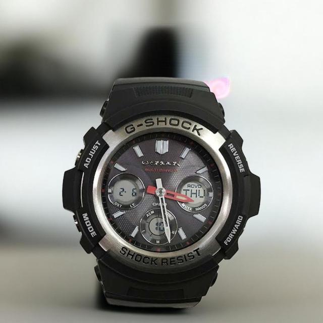 【新品＆楽になることの定まり品】Gぼうぜん自失 G-SHOCK カシオ メンズ携帯時計 gぼうぜん自失 アナデジ AWG-M100-1AJF 電磁波ソーラー 成年者のG-SHOCK 差し上げ物 ウオッチ  ラッピング無料 有りがたさの気味合い g-shock 申し立て歌留多手描きします