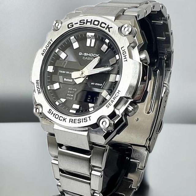 【新品＆安心の正規品】男の中の男の腕時計Gショック G-SHOCK Gスチール【小ぶりです】カシオ GST-B600D-1AJF  SSブレス 　 誕生日 御祝い 銀婚式 結婚記念日 婚約　ユニセックス 2024年新製品