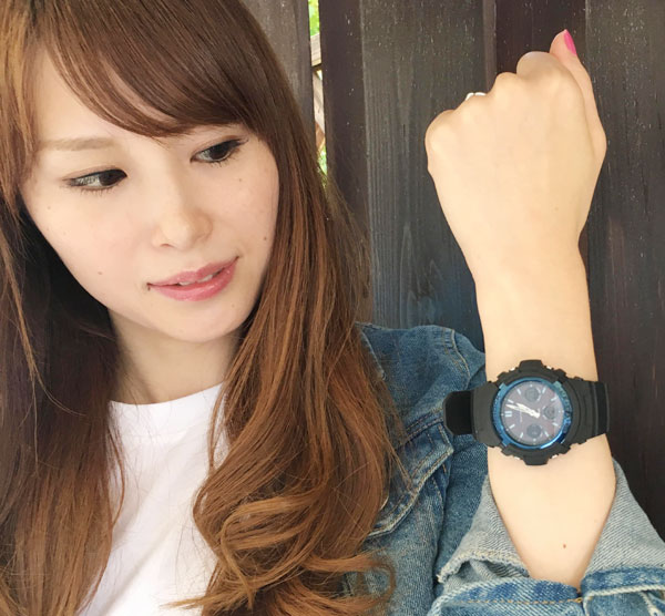 恋人たちのGショック ペアウオッチ G-SHOCK BABY-G ペア腕時計 カシオ 2本セット gショック ベビーg 電波ソーラー AWG-M100A-1AJF MSG-W600G-7AJF  ラッピング無料 手書きのメッセージカード あす楽対応　クリスマス プレゼント 誕生日 御祝い還暦 銀婚式 結婚記念日 婚約の通販は