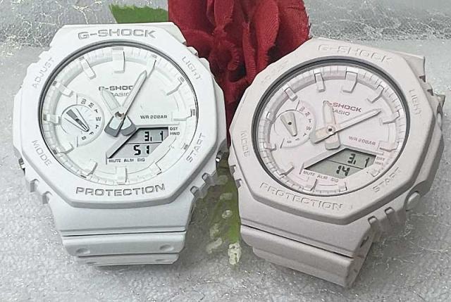 恋人たちのGショック ペアウオッチ g-shock G-SHOCK BABY-G   カシオ 2本セット  GA-2100-7A7JFGMA-S2100BA-4AJFアナデジ 電池式 ラッピング無料 あす楽対応 カシオーク クリスマス プレゼント 誕生日 御祝い還暦 銀婚式 結婚記念日 婚約の通販は 33,000円