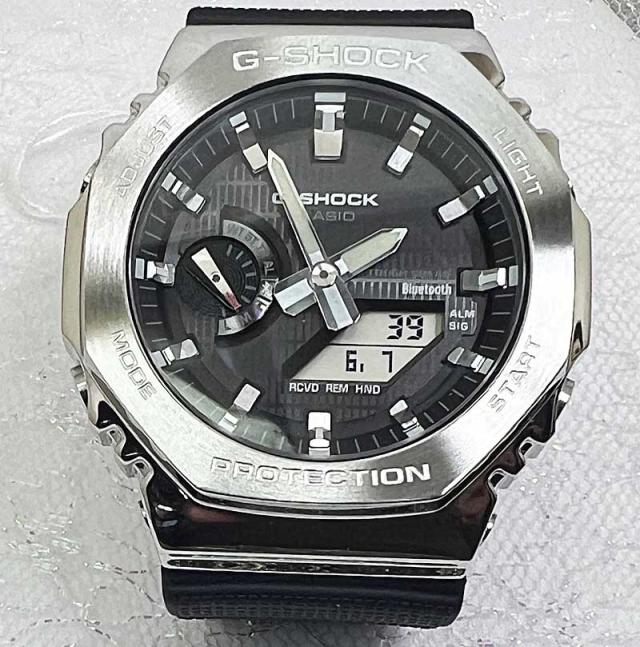 国内正規品 新品 Gショック G-SHOCK カシオ メンズウオッチ  ソーラー電池交換不要　GBM-2100-1AJF大人のG-SHOCK メタルカバード プレゼント 腕時計   感謝の気持ち g-shock 　クリスマスプレゼント_1