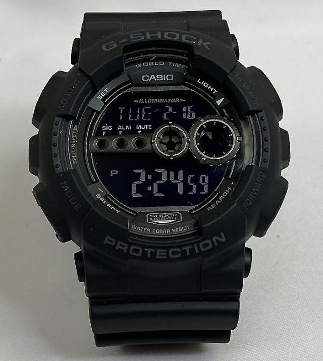 国内正規品 新品 Gショック G-SHOCK カシオ メンズウオッチ gショック アナデジ GD-100-1BJF プレゼント 腕時計  ラッピング無料 感謝の気持ち g-shock メッセージカード手書きします あす楽対応