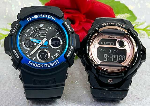 恋人たちのGショック ペアウオッチ Gショック ペア G-SHOCK BABY-G ペア腕時計 カシオ 2本セット  アナデジ AW-591-2AJF  BG-169U-1CJF  の通販は腕時計ペアウォッチ