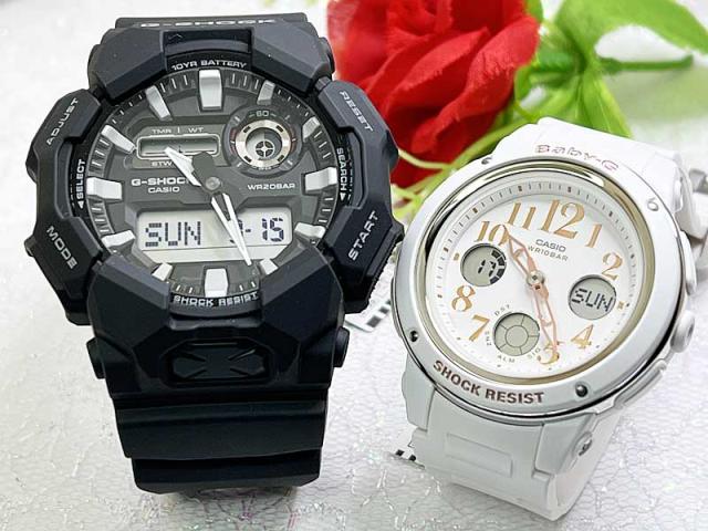 恋人たちのGショック ペアウオッチ G-SHOCK BABY-G ペア腕時計 カシオ 2本セット gショック ベビーg GA-010-1AJFBGA-150EF-7BJF 人気 婚約　夫婦 高級　クリスマス プレゼント おすすめ誕生日 御祝い還暦 銀婚式 結婚記念日 婚約 23,430円