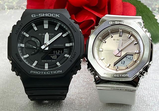 恋人たちのGショック ペアウオッチ G-SHOCK BABY-G ペア腕時計 カシオ 2本セット GA-2100-1AJF GM-S2110-7A9JF プレゼント ラッピング料 メッセージカード　クリスマス プレゼント 誕生日 御祝い還暦 銀婚式 結婚記念日 婚約　人気 婚約　夫婦 高級　おすすめ 30,388円