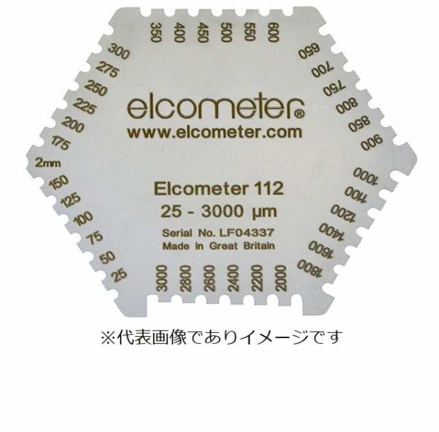 エルコメーター B112----1B ウェットフィルム膜厚計 六角型 未乾燥塗膜厚測定ゲージ Elcometer 112