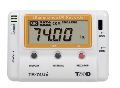 T&D TR-74Ui-S おんどとり 照度・紫外線・温度・湿度データロガー 照度測定 紫外線測定 温度測定 湿度測定 TR74UiS