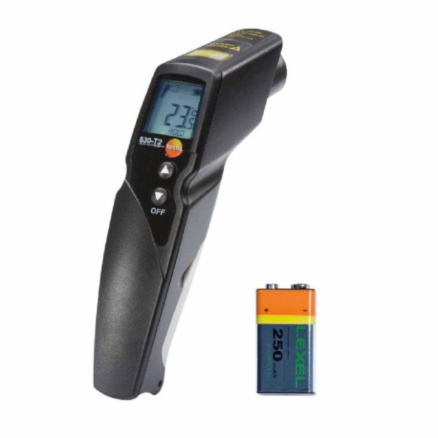 テストー testo 830-T2 2ポイントレーザー付赤外放射温度計 0560 8306