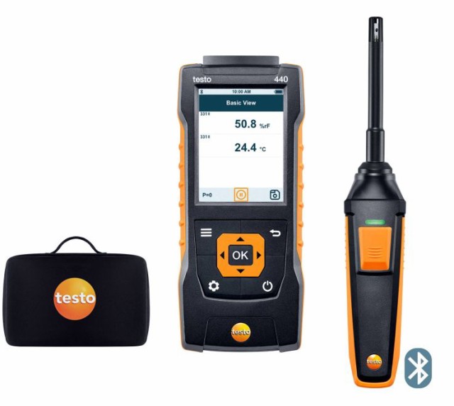 テストー testo 440 マルチ環境測定器 温湿度プローブセット 0563 4404 Bluetooth対応