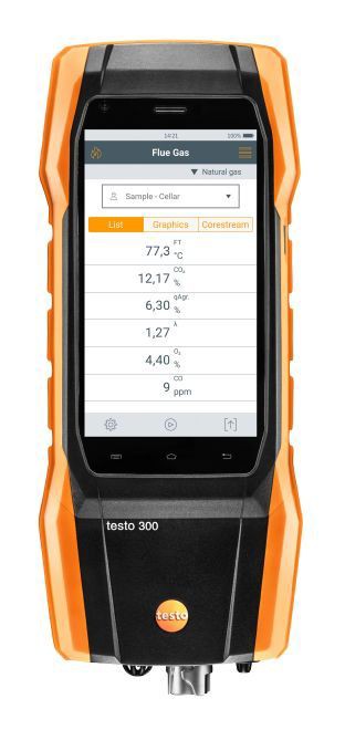 テストー 0633 3002 76 燃焼排ガス分析計 testo 300 O2センサのみ搭載